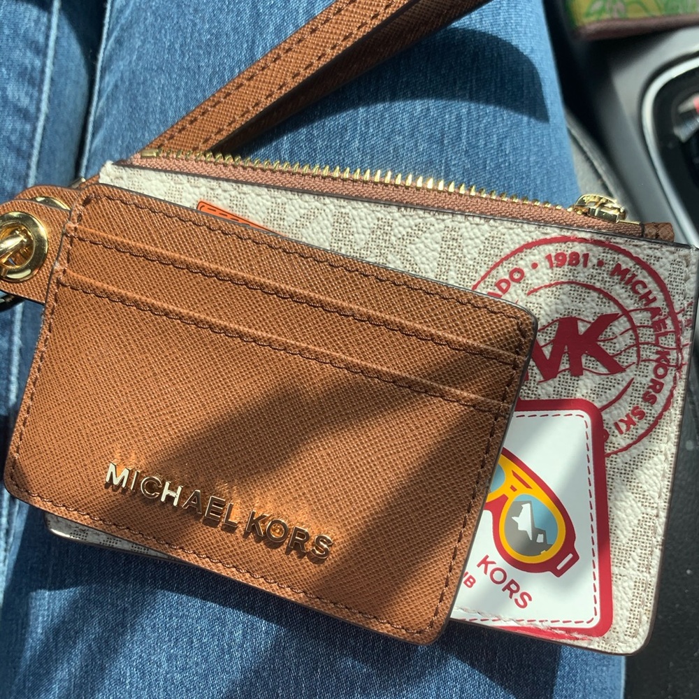 MK wristlet and card holder